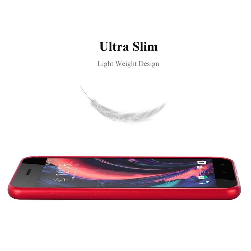 Cadorabo Hülle kompatibel mit HTC Desire 10 PRO Schutzhülle aus flexiblem TPU Silikon