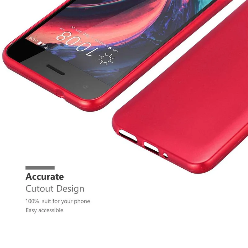 Cadorabo Hülle kompatibel mit HTC Desire 10 PRO Schutzhülle aus flexiblem TPU Silikon