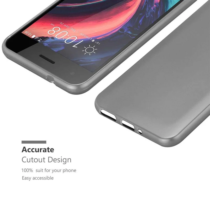 Cadorabo Hülle kompatibel mit HTC Desire 10 PRO Schutzhülle aus flexiblem TPU Silikon