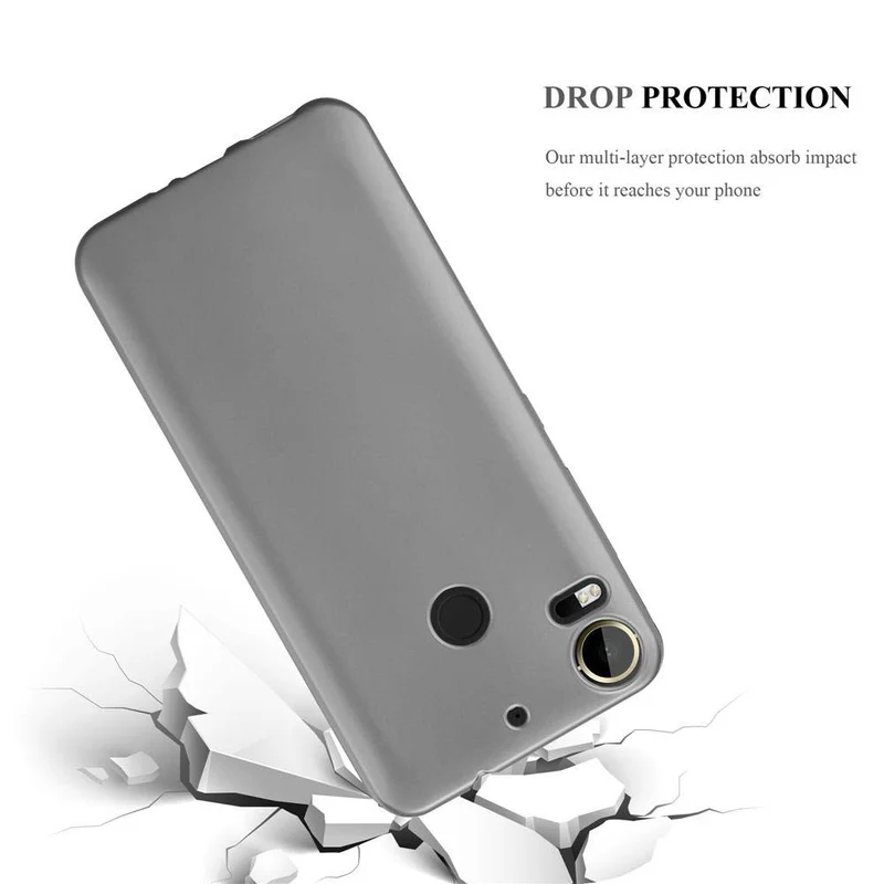 Cadorabo Hülle kompatibel mit HTC Desire 10 PRO Schutzhülle aus flexiblem TPU Silikon