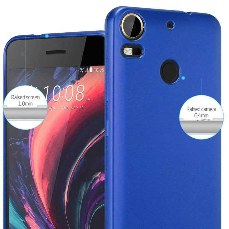 Cadorabo Hülle kompatibel mit HTC Desire 10 PRO Schutzhülle aus flexiblem TPU Silikon