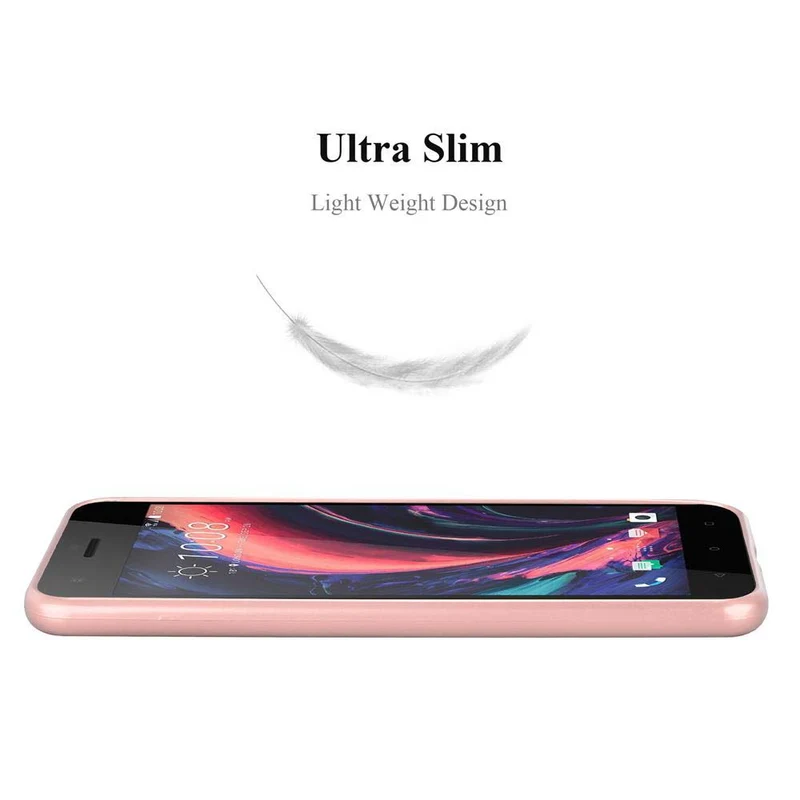 Cadorabo Hülle kompatibel mit HTC Desire 10 PRO Schutzhülle aus flexiblem TPU Silikon