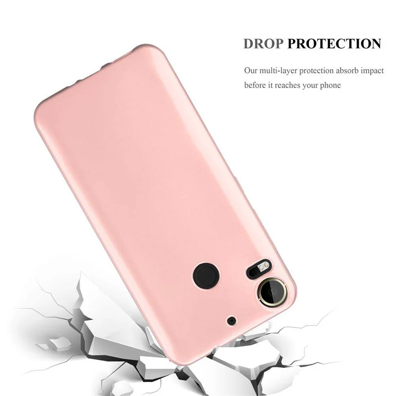 Cadorabo Hülle kompatibel mit HTC Desire 10 PRO Schutzhülle aus flexiblem TPU Silikon