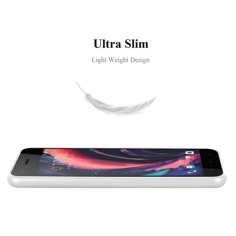 Cadorabo Hülle kompatibel mit HTC Desire 10 PRO Schutzhülle aus flexiblem TPU Silikon