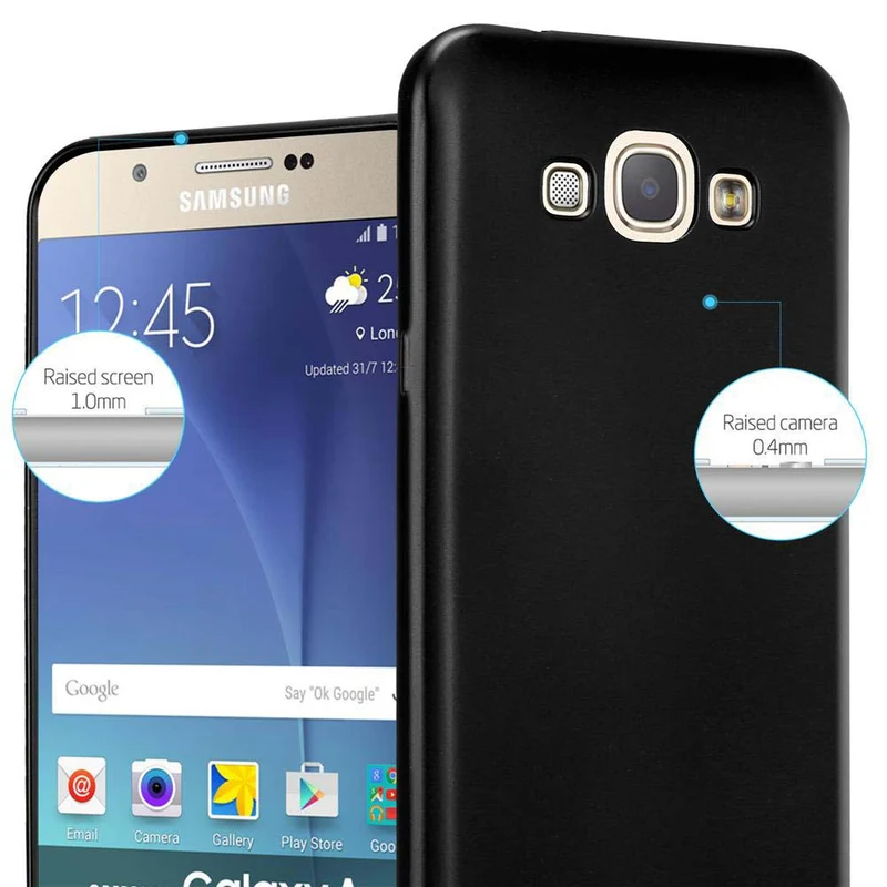 Cadorabo Hülle kompatibel mit Samsung Galaxy A8 2015 Schutzhülle aus flexiblem TPU Silikon