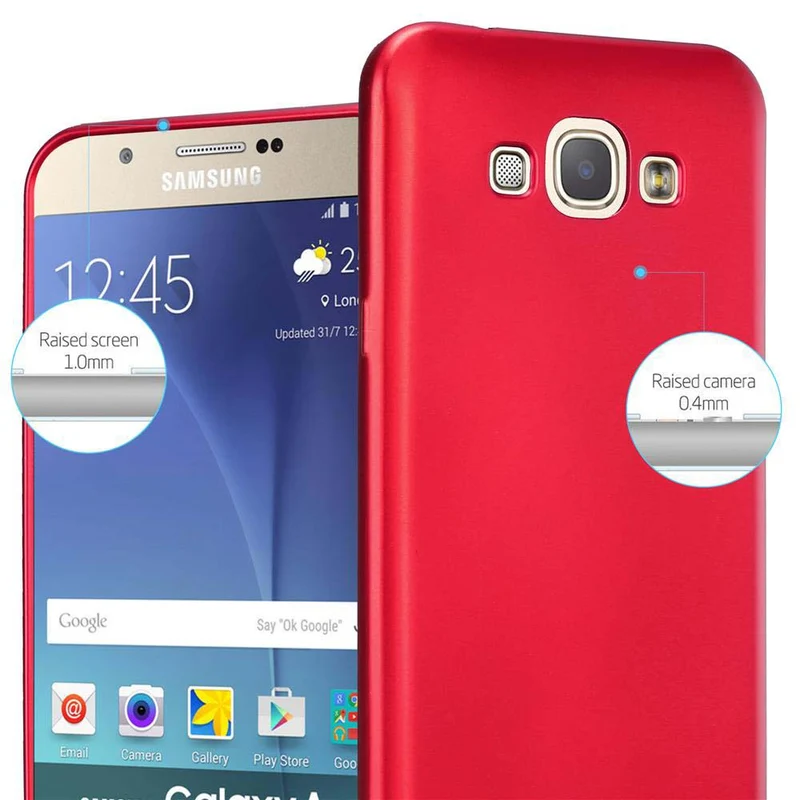 Cadorabo Hülle kompatibel mit Samsung Galaxy A8 2015 Schutzhülle aus flexiblem TPU Silikon