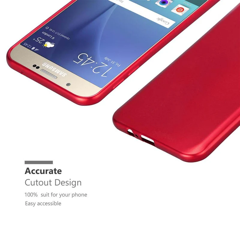 Cadorabo Hülle kompatibel mit Samsung Galaxy A8 2015 Schutzhülle aus flexiblem TPU Silikon