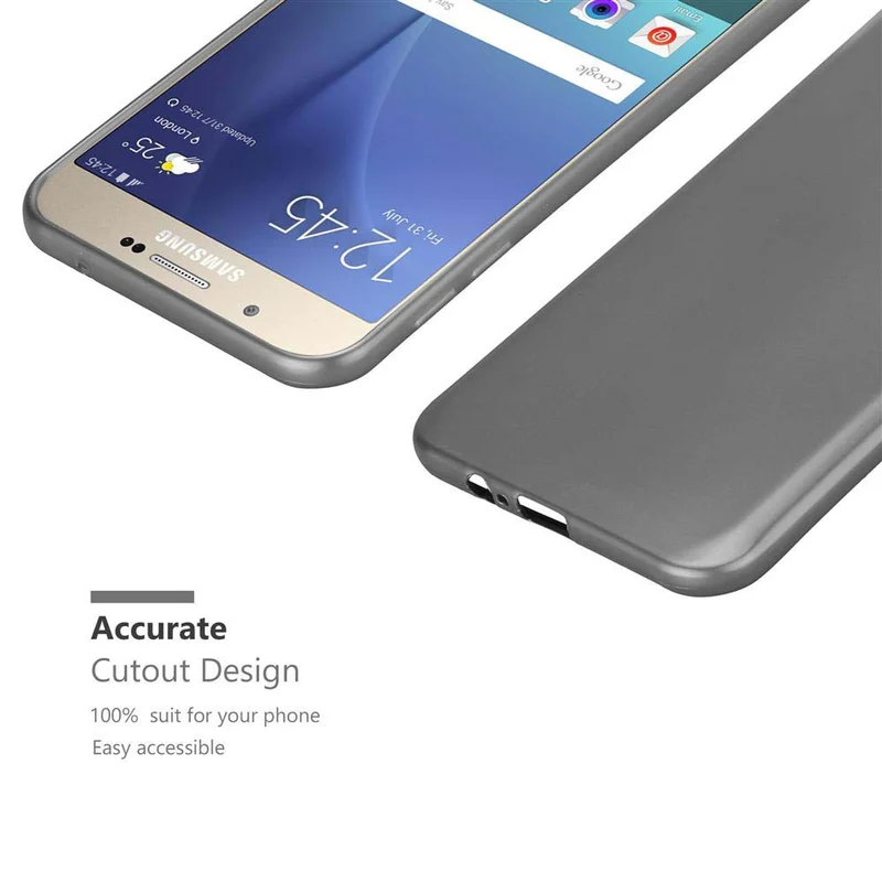 Cadorabo Hülle kompatibel mit Samsung Galaxy A8 2015 Schutzhülle aus flexiblem TPU Silikon
