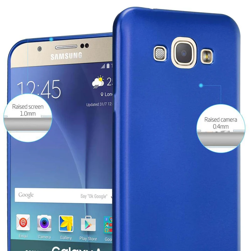 Cadorabo Hülle kompatibel mit Samsung Galaxy A8 2015 Schutzhülle aus flexiblem TPU Silikon