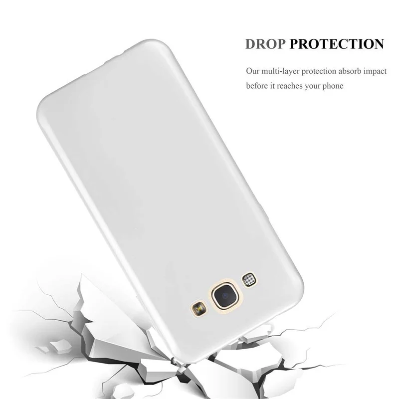 Cadorabo Hülle kompatibel mit Samsung Galaxy A8 2015 Schutzhülle aus flexiblem TPU Silikon