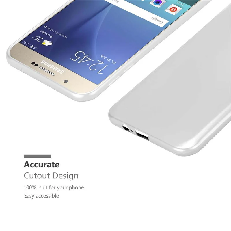 Cadorabo Hülle kompatibel mit Samsung Galaxy A8 2015 Schutzhülle aus flexiblem TPU Silikon