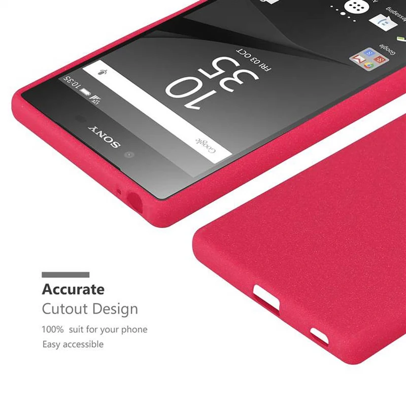 Cadorabo Hülle kompatibel mit Sony Xperia Z5 PREMIUM Schutzhülle aus flexiblem TPU Silikon