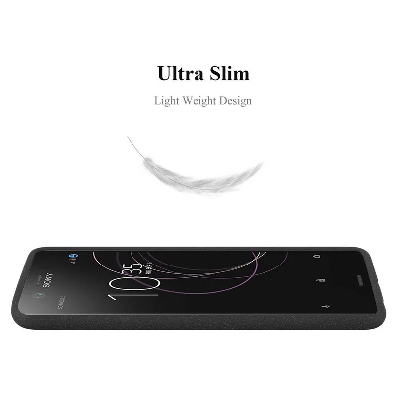 Cadorabo Hülle kompatibel mit Sony Xperia XZ1 COMPACT Schutzhülle aus flexiblem TPU Silikon