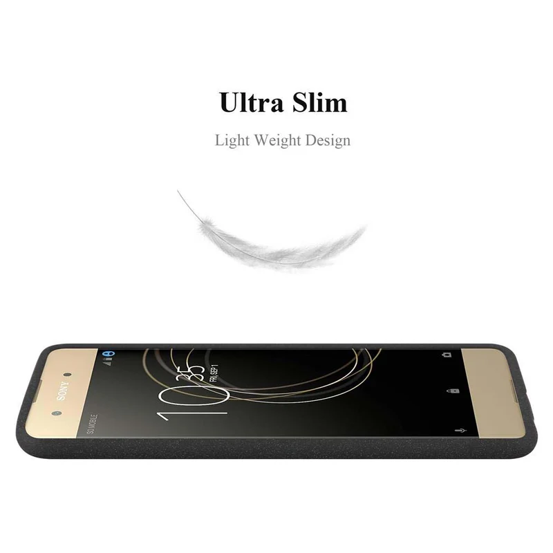 Cadorabo Hülle kompatibel mit Sony Xperia XA1 PLUS Schutzhülle aus flexiblem TPU Silikon