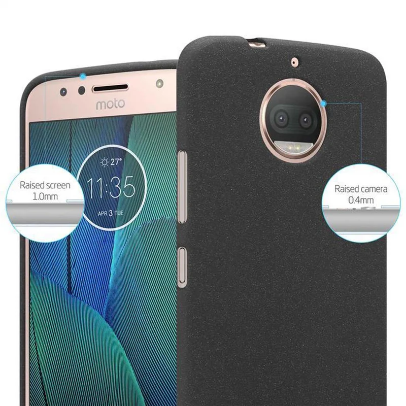 Cadorabo Hülle kompatibel mit Motorola MOTO G5S PLUS Schutzhülle aus flexiblem TPU Silikon