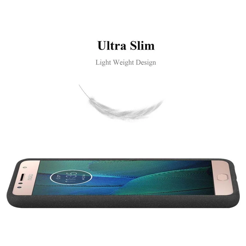 Cadorabo Hülle kompatibel mit Motorola MOTO G5S PLUS Schutzhülle aus flexiblem TPU Silikon