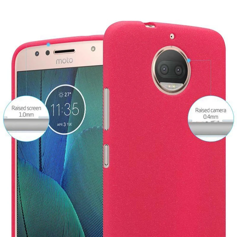 Cadorabo Hülle kompatibel mit Motorola MOTO G5S PLUS Schutzhülle aus flexiblem TPU Silikon
