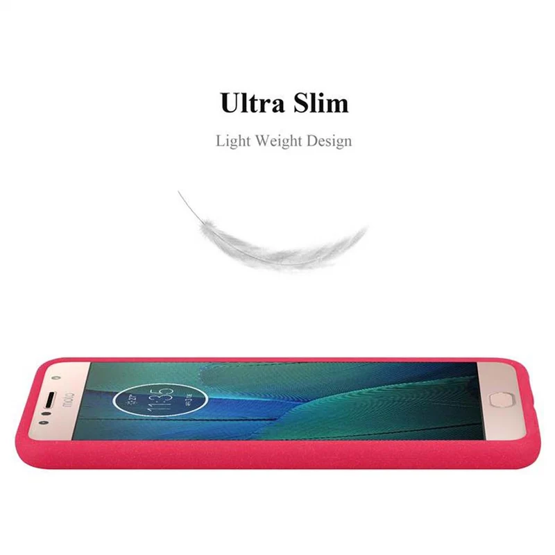Cadorabo Hülle kompatibel mit Motorola MOTO G5S PLUS Schutzhülle aus flexiblem TPU Silikon