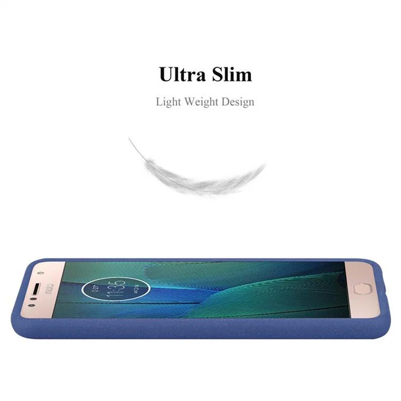 Cadorabo Hülle kompatibel mit Motorola MOTO G5S PLUS Schutzhülle aus flexiblem TPU Silikon