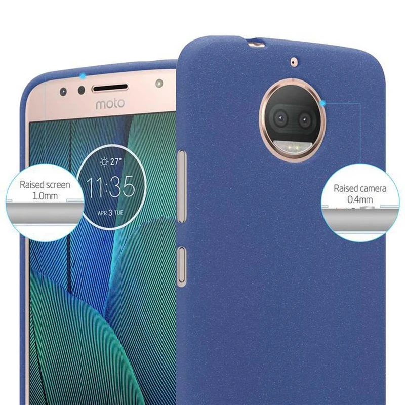 Cadorabo Hülle kompatibel mit Motorola MOTO G5S PLUS Schutzhülle aus flexiblem TPU Silikon
