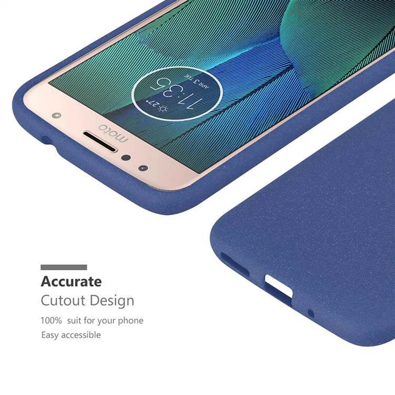 Cadorabo Hülle kompatibel mit Motorola MOTO G5S PLUS Schutzhülle aus flexiblem TPU Silikon