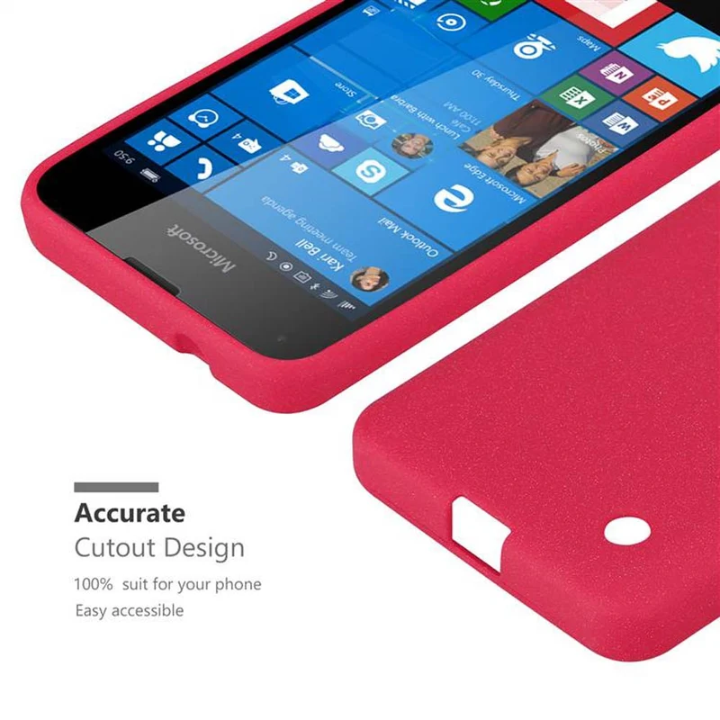 Cadorabo Hülle kompatibel mit Nokia Lumia 550 Schutzhülle aus flexiblem TPU Silikon