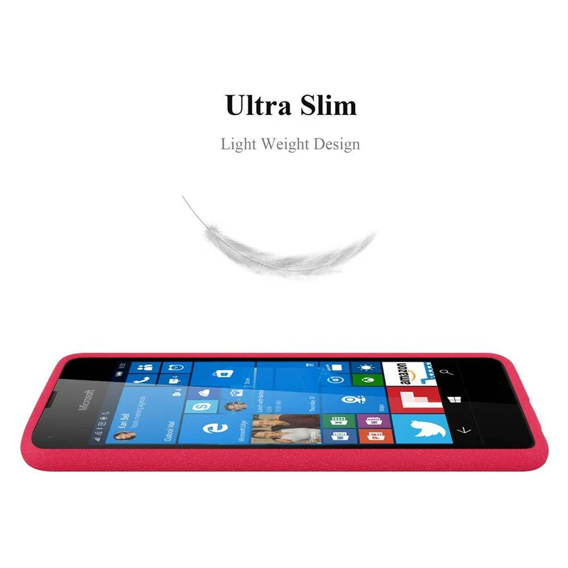 Cadorabo Hülle kompatibel mit Nokia Lumia 550 Schutzhülle aus flexiblem TPU Silikon