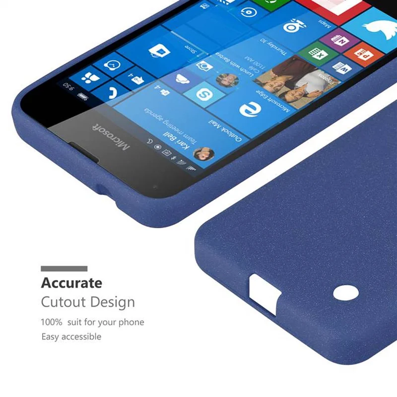 Cadorabo Hülle kompatibel mit Nokia Lumia 550 Schutzhülle aus flexiblem TPU Silikon