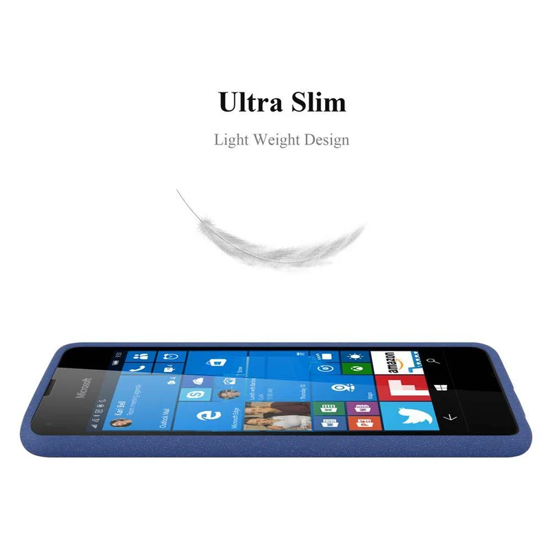 Cadorabo Hülle kompatibel mit Nokia Lumia 550 Schutzhülle aus flexiblem TPU Silikon