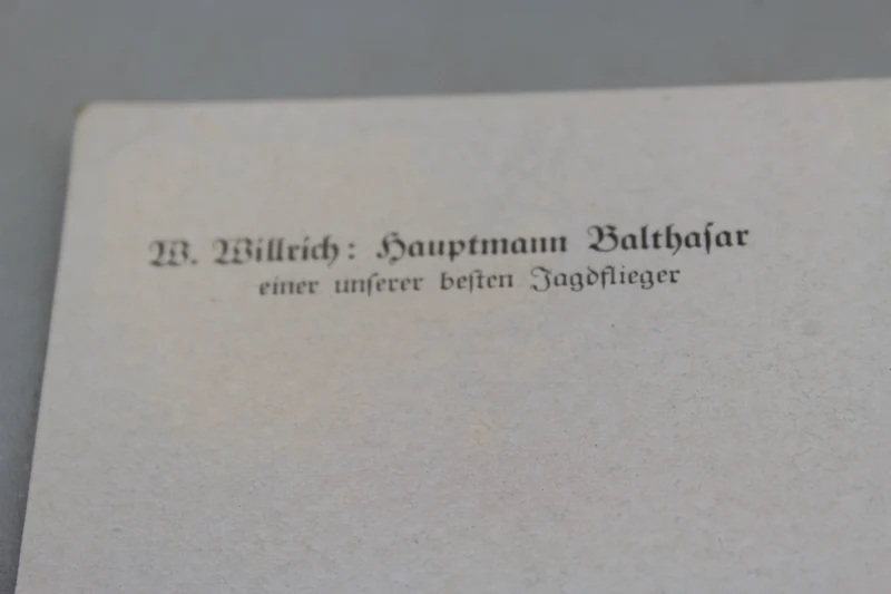 Postkarte Willrich - "Hauptmann Balthasar" 2. Weltkrieg