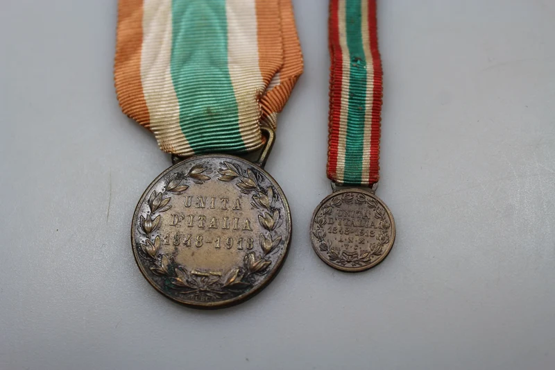 Medaille der italienischen Einheit mit Miniatur