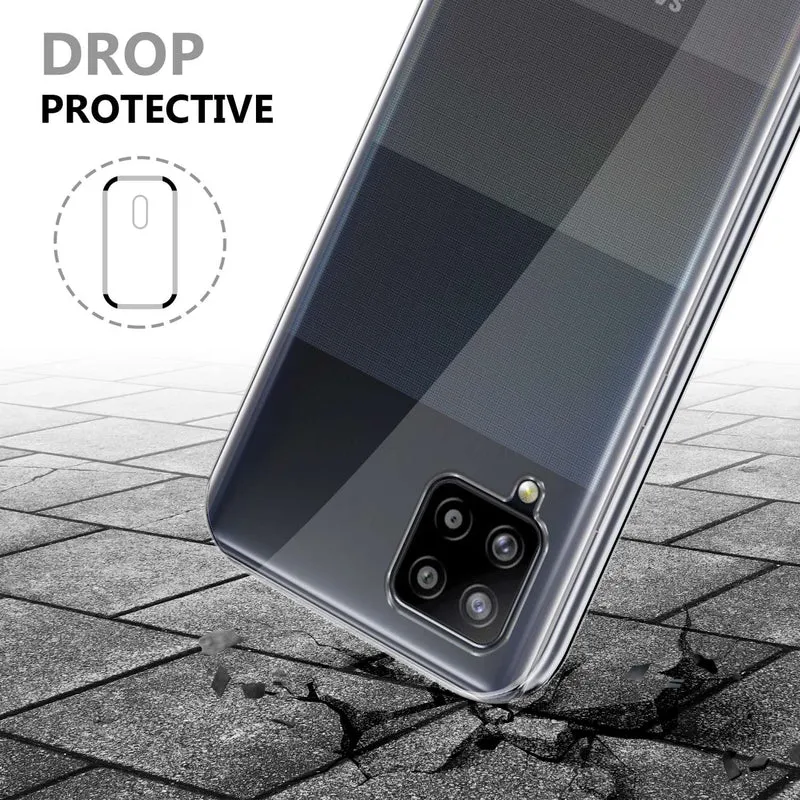 Cadorabo Hülle kompatibel mit Samsung Galaxy A42 4G 360° Full Body Schutzhülle - Front- und Rückenschutz, Rundumschutz mit Displayschutz