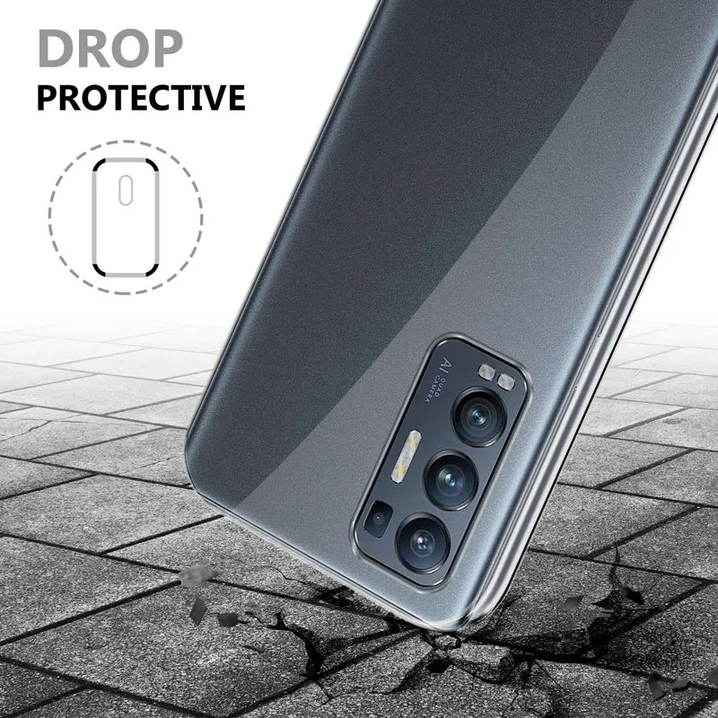 Cadorabo Hülle kompatibel mit Oppo FIND X3 NEO 360° Full Body Schutzhülle - Front- und Rückenschutz, Rundumschutz mit Displayschutz