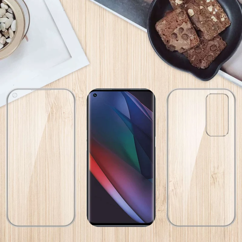 Cadorabo Hülle kompatibel mit Oppo FIND X3 NEO 360° Full Body Schutzhülle - Front- und Rückenschutz, Rundumschutz mit Displayschutz