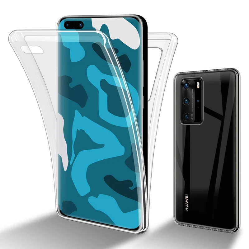 Cadorabo Hülle kompatibel mit Huawei P40 PRO / P40 PRO+ 360° Full Body Schutzhülle - Front- und Rückenschutz, Rundumschutz mit Displayschutz