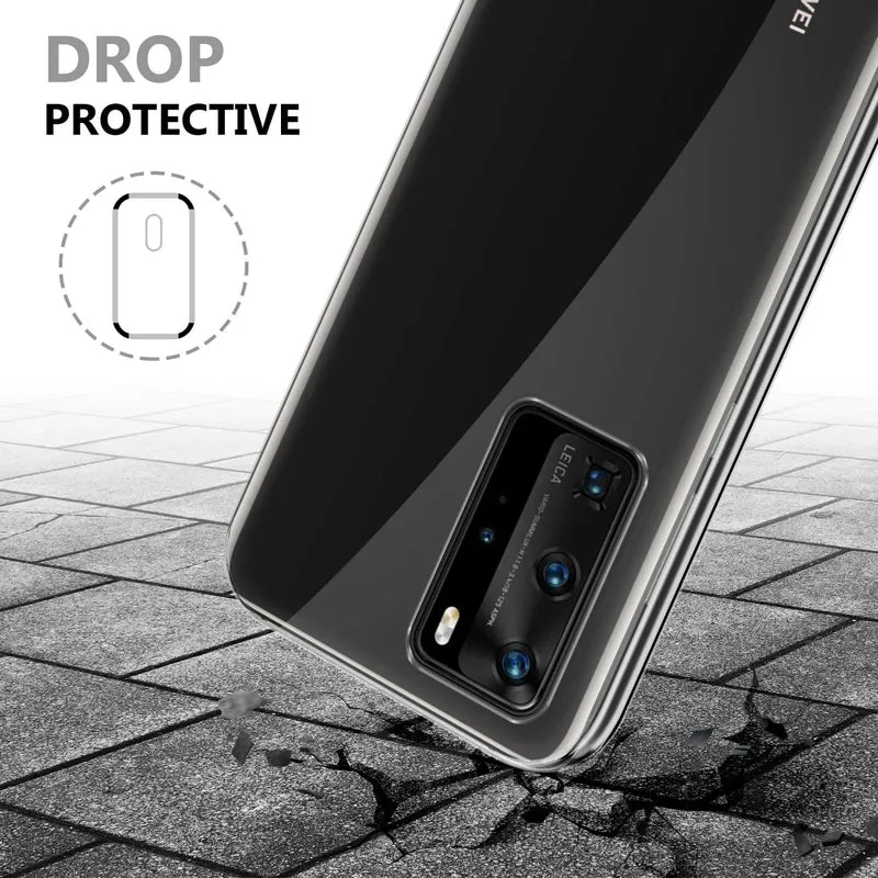 Cadorabo Hülle kompatibel mit Huawei P40 PRO / P40 PRO+ 360° Full Body Schutzhülle - Front- und Rückenschutz, Rundumschutz mit Displayschutz