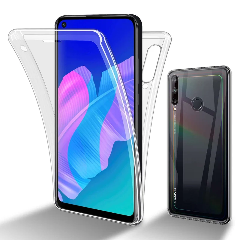 Cadorabo Hülle kompatibel mit Huawei P40 LITE E 360° Full Body Schutzhülle - Front- und Rückenschutz, Rundumschutz mit Displayschutz