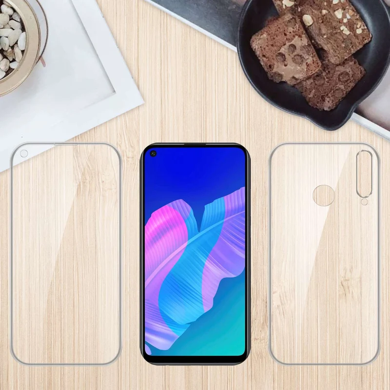 Cadorabo Hülle kompatibel mit Huawei P40 LITE E 360° Full Body Schutzhülle - Front- und Rückenschutz, Rundumschutz mit Displayschutz
