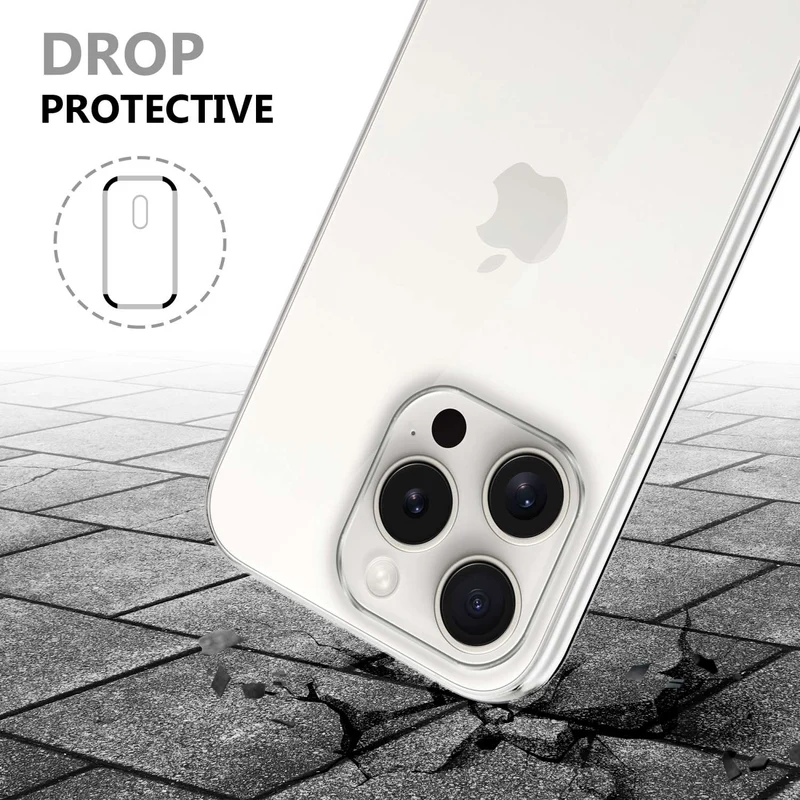 Cadorabo Hülle kompatibel mit Apple iPhone 15 PRO MAX 360° Full Body Schutzhülle - Front- und Rückenschutz, Rundumschutz mit Displayschutz