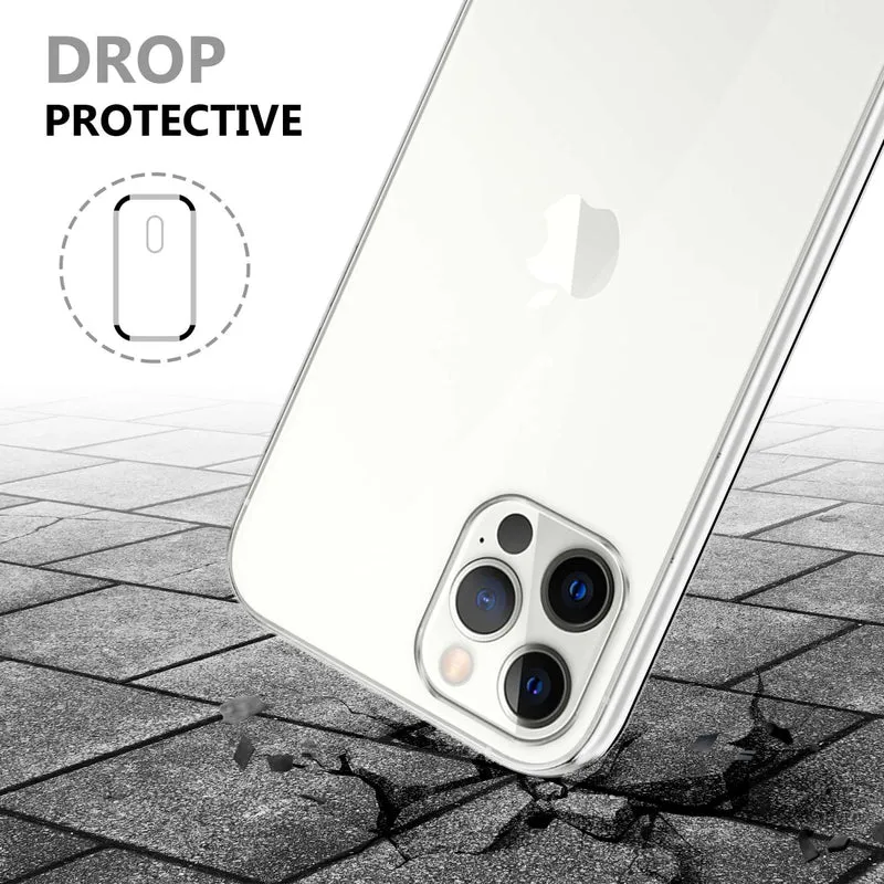 Cadorabo Hülle kompatibel mit Apple iPhone 12 / 12 PRO 360° Full Body Schutzhülle - Front- und Rückenschutz, Rundumschutz mit Displayschutz