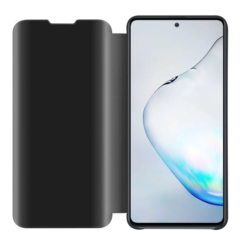 Cadorabo Hülle kompatibel mit Samsung Galaxy A81 / NOTE 10 LITE / M60s Clear View Spiegel Schutzhülle mit Standfunktion 360 Grad Schutz