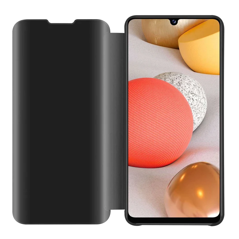 Cadorabo Hülle kompatibel mit Samsung Galaxy A42 4G Clear View Spiegel Schutzhülle mit Standfunktion 360 Grad Schutz