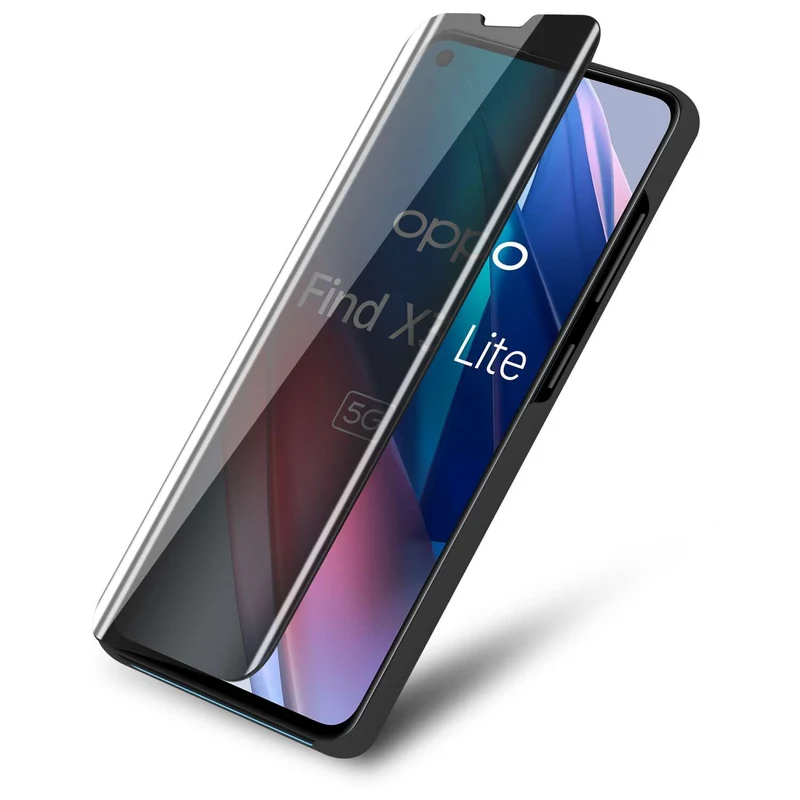 Cadorabo Hülle kompatibel mit Oppo FIND X3 LITE Clear View Spiegel Schutzhülle mit Standfunktion 360 Grad Schutz