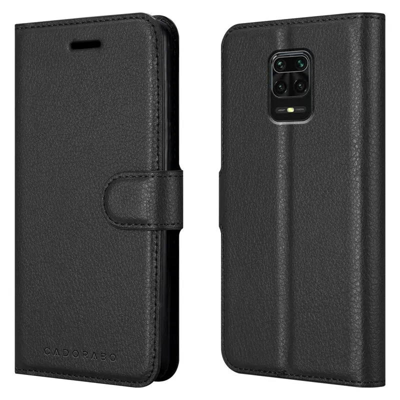 Cadorabo Hülle kompatibel mit Xiaomi RedMi NOTE 9 PRO / NOTE 9S Schutzhülle mit Magnetverschluss, Standfunktion und Kartenfach
