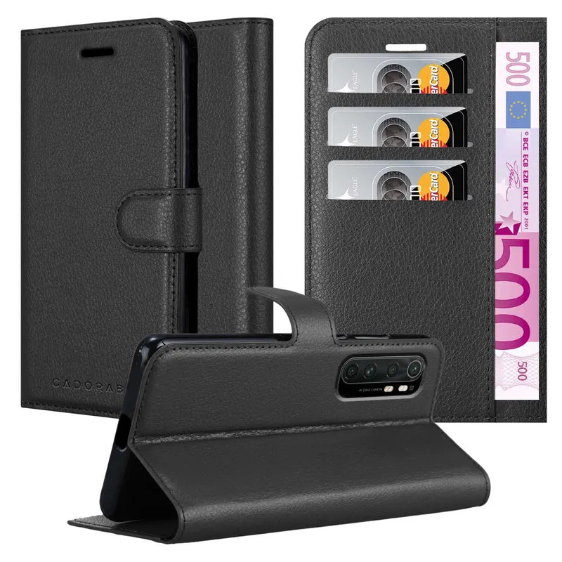 Cadorabo Hülle kompatibel mit Xiaomi Mi NOTE 10 LITE Schutzhülle mit Magnetverschluss, Standfunktion und Kartenfach