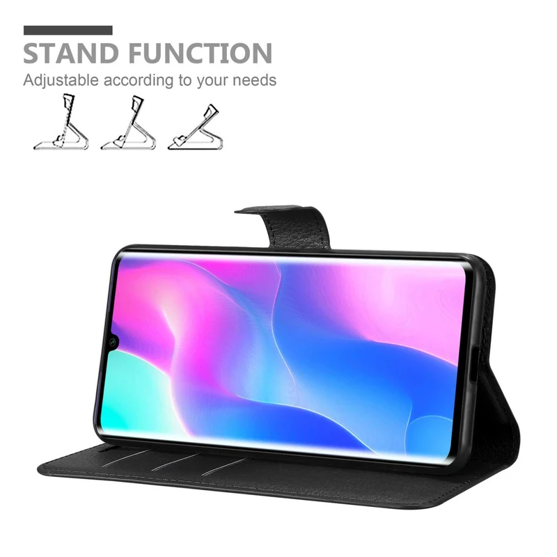 Cadorabo Hülle kompatibel mit Xiaomi Mi NOTE 10 LITE Schutzhülle mit Magnetverschluss, Standfunktion und Kartenfach