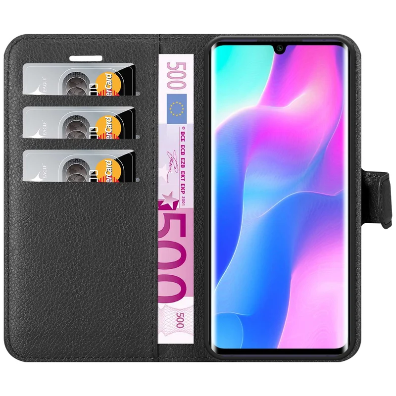 Cadorabo Hülle kompatibel mit Xiaomi Mi NOTE 10 LITE Schutzhülle mit Magnetverschluss, Standfunktion und Kartenfach