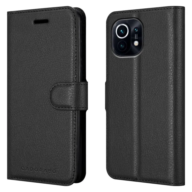 Cadorabo Hülle kompatibel mit Xiaomi Mi 11 5G Schutzhülle mit Magnetverschluss, Standfunktion und Kartenfach