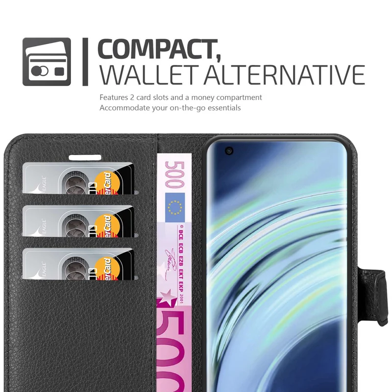 Cadorabo Hülle kompatibel mit Xiaomi Mi 11 5G Schutzhülle mit Magnetverschluss, Standfunktion und Kartenfach