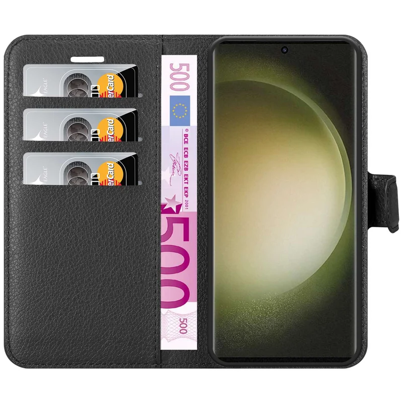 Cadorabo Hülle kompatibel mit Samsung Galaxy S23 ULTRA Schutzhülle mit Magnetverschluss, Standfunktion und Kartenfach
